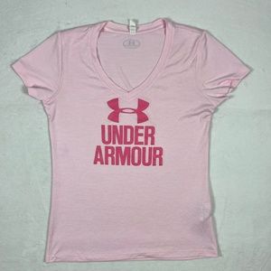 Under Armour pink t shirt